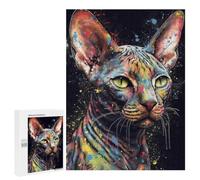 Sphinx Cat Painting Jigsaw Puzzle, 500 PCS, Indoor Activity for The Home, Classic Jigsaw Entertainment for The Home, for Family Fun