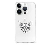 Sphinx Cat with Third Eye Basic TPU Cell Phone Cases TPU Soft Cover Shockproof Slim Phone Case Compatible with iPhone 14/14 Plus/14 Pro/14 Pro Max