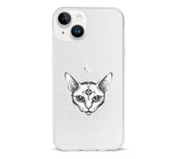 Sphinx Cat with Third Eye Basic TPU Cell Phone Cases TPU Soft Cover Shockproof Slim Phone Case Compatible with iPhone 14/14 Plus/14 Pro/14 Pro Max