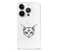 Sphinx Cat with Third Eye Basic TPU Cell Phone Cases TPU Soft Cover Shockproof Slim Phone Case Compatible with iPhone 14/14 Plus/14 Pro/14 Pro Max
