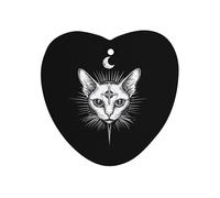 Sphinx Cat with Third Eye Hanging Car Air Fresheners 1Pcs Aromatherapy Tablets Automotive Fragrance Scented Card Decor Love form