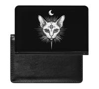 Sphinx Cat with Third Eye Travel Passport Covers Unisex Wallet Holder Slim RFID Blocking Card Case Protector Essentials
