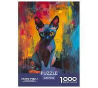 Sphinx Cat1000Pieces JigsawPuzzlesanimal ForAdults Colourful LargePiecePuzzles Age12+byth HomeDecoration Uncover The Puzzle 70x50cm/1000pcs
