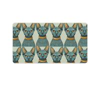 Sphinx Cats Cute Gaming Mousepad Rubber Base Desk Mat for Home Office Laptop Computer
