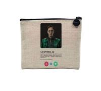 Sphinx Comics Social Network Meeting Love Canvas Make-Up Bag Linen Look Coin Purse 15 x 10 cm, The Riddler, 15 x 10 cm, Makeup Bag
