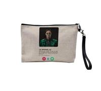 Sphinx Comics Social Network Meeting Love Canvas Make-Up Bag Linen Look Toiletry Bag 23.5 x 15 cm, The Riddler, 23.5 x 15 cm, Makeup Bag