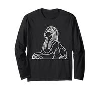 Sphinx Line Art Egypt Lover Long Sleeve T-Shirt