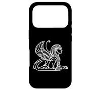 Sphinx Line Art Mythology Fan Case for iPhone 17 Pro