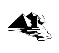 Sphinx Removable Wall Decal Stickers Egyptian Pyramids Art Mural Vinyl Sticker Bedroom Living Room Wall Decor Poster Large - 54x84cm