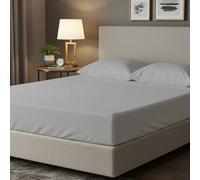 SPHIRES Bedding & Linen 100% PolyCotton 25cm Deep Single Fitted Sheet Super Soft Breathable Single Fitted Bed Sheets Hotel Quality Bed Sheet