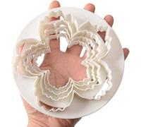 SPHTOEO Cake Decorating Peony Petals Flower Molds, 4Pcs Fondant Cutters Set Sugarcraft Modeling Tools Kit for Kitchen, Baking, Halloween & Christmas