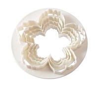 SPHTOEO Cake Decorating Peony Petals Flower Molds, 4Pcs Fondant Cutters Set Sugarcraft Modeling Tools Kit for Kitchen, Baking, Halloween & Christmas