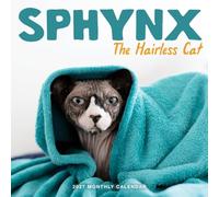 Sphynx 2027 Wall Calendar | 12" X 24" Open | Marble City Press | Plastic Free | Printed on Thick Art Paper