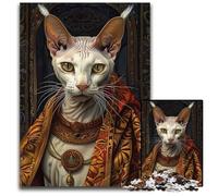 Sphynx Cat 1000 Piece Puzzle Paper Jigsaw Puzzles Perfect for Christmas Halloween Easter New Year 1000 PCS(38x26cm)