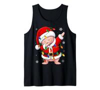 Sphynx Cat Christmas Lights Fun Animal Dab Dance Santa Xmas Tank Top