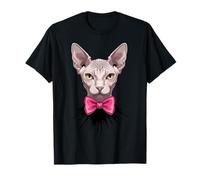 Sphynx Cat Coquette Bow Aesthetic Kawaii Ribbon T-Shirt