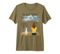 Sphynx Cat I'm Only Talking to My Cat Today Cats Lovers Premium T-Shirt