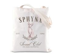 Sphynx Cat Inspire Tote Bag Cat Owner Gift Sphynx Lover Handbag Pet Hairless Animal Lovers Gift (SPHYNXCLUB T)