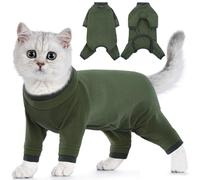 Sphynx Cat Jumper, Grooming Jacket Anti Scratch Clothing Sphynx Cat Recovery Suit for Post-surgery Recovery Prevent Pets from Interfering with Their Wounds(Army Green, 2XL)