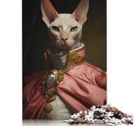 sphynx Cat King Jigsaw Puzzles 1000 Pieces for Adults PaperPuzzles Brain Exercise Challenge Game Entertainment Gifts Teenagers Family Activity 1000pcs (75x50cm)