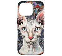 Sphynx cat Mandala Case for iPhone 16 Pro