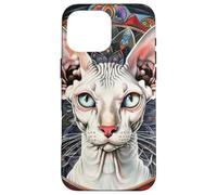 Sphynx cat Mandala Case for iPhone 16 Pro Max