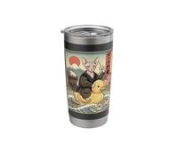 Sphynx Cat Ninja Japan Vintage Japanese Ukiyo-e Art Stainless Steel Insulated Tumbler