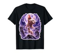 Sphynx Cat Purple Moon Fantasy Feline Lover Value Graphic T-Shirt
