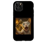 Sphynx Cat Selfie Funny Spooky Mummy Ghost Egyptian Tomb Case for iPhone 11 Pro