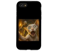 Sphynx Cat Selfie Funny Spooky Mummy Ghost Egyptian Tomb Case for iPhone SE (2020) / 7/8