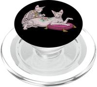 Sphynx Cat Tattooing Funny Meme Kitty Humor Tattoo Artist PopSockets PopGrip for MagSafe