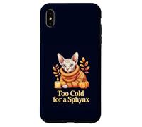 Sphynx Cat Too Cold For A Sphynx Fall Halloween Pet Owners Case for iPhone XS Max