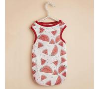 Sphynx Cat Vest Tshirt Summer Mesh Pet Sleeveless Clothes for Cats Shirts Sunscreen Clothing(Red Watermelon,L-suit 3.5-5kg)