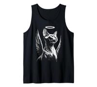 Sphynx Cat with Wings Cute Angel Feline Animal Pet Tribute Tank Top
