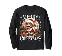 Sphynx Cat Xmas Outfit Santa Sphynx Cat Lover Sphynx Cat Long Sleeve T-Shirt