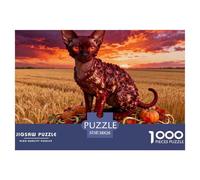 Sphynx Cats1000 Piece Puzzle Puzzle Games Cute Cats Puzzle Gift for The Whole Family 38x26cm/1000pcs