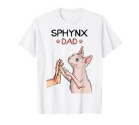 Sphynx Dad Cat Sphinx Hairless Cat Owner Lovers T-Shirt