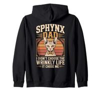 Sphynx Dad I Didn't Choose Sphynx Cat Zip Hoodie
