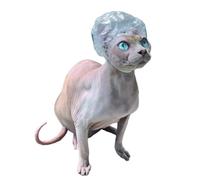Sphynx Hairless Cat Shower Caps with Chin Elastic Kitten Cats & Small Dogs Small Pets 20pcs for Devon Rex Cat, Cornish Rex Cat Bambino Peterbald Cat and Elf