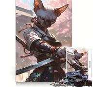 Sphynx Samurai Warrior Hard Jigsaw Puzzle for Adults 1000 Pieces Smart Toy Casual Fun Accurate Cut Artistic Gift 38x52cm