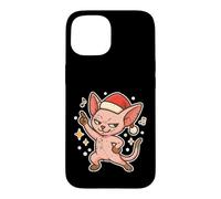 Sphynx Santa Cat Holiday Pose Case for iPhone 15