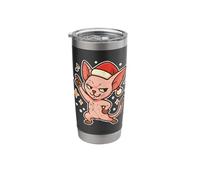 Sphynx Santa Cat Holiday Pose Stainless Steel Insulated Tumbler