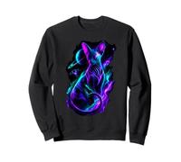Sphynx Space Kitty Saturn Alien Hairless Galaxy Cat Art Sweatshirt
