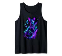 Sphynx Space Kitty Saturn Alien Hairless Galaxy Cat Art Tank Top