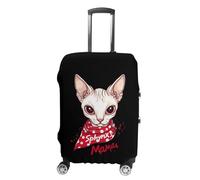Sphynxs Mama Cat Travel Luggage Cover Washable Anti-Scratch Baggage Suitcase Protector M