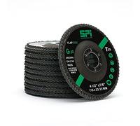 SPI Flap Discs 115mm 80 Grit, Abrasive Sanding Discs Flap Wheel For Angle Grinder, 10-Pack
