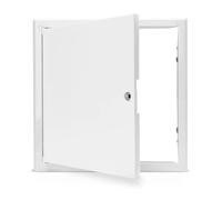 SPI Value Metal Access Panel - Non-Fire Rated - Square Lock - with Key - for Walls and Ceilings, Conceals Wires, Meters, Pipes - Fits Flush to Surfaces - Gloss White - Size Options (600X600mm)