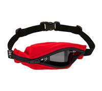 SPIbelt Kids No-Bounce Belt with Hole for Insulin Pump, Medical Devices or Headphones for Active Kids! (Red with Black Zipper)