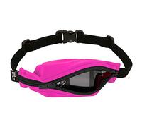 SPIbelt Kids Pocket Belt, Expandable Pocket, Adjustable Waist, No Logo, No Bounce, Fuchsia with Black Zipper, S