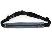 SPIbelt Large Pocket Running Belt for Women Men, Phone Holder for Running, Running Fanny Pack for Women Men, Holder for Phone, Running Waist Pack, No Bounce, Anthracite with Black Zipper, XL